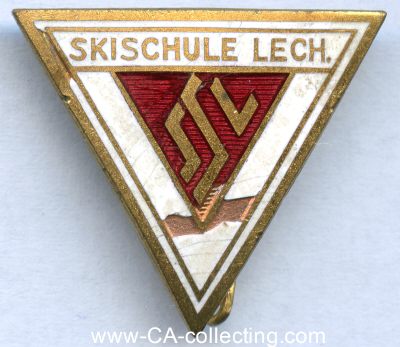 LECH. Abzeichen 'Skischule Lech' 1920/30er-Jahre....