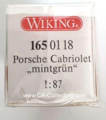 Foto 2 : WIKING 1650118 - PORSCHE CABRIOlET MINTGRÜN. In...