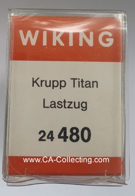 Photo 2 : WIKING 24480 - KRUPP TITAN LASTZUG. In Original...