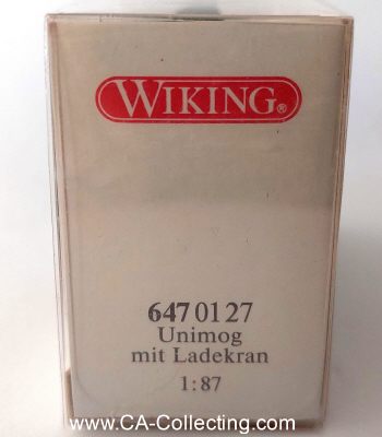 Photo 2 : WIKING 6470127 - MB UNIMOG MIT LADEKRAN. In Original...