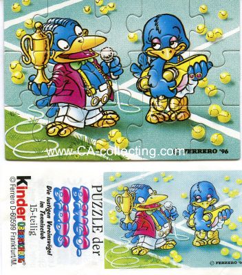 BINGO BIRDS 1996 PUZZLE-ECKE unten links 15 Teile +...