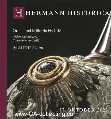 HERMANN HISTORICA AUKTIONSKATALOG 'Orden und Militaria...