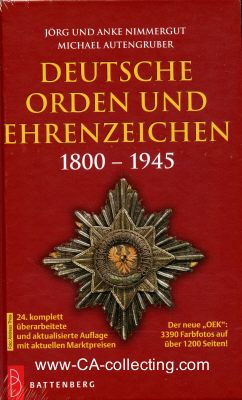 DEUTSCHE ORDEN UND EHRENZEICHEN 1800-1945. 24. komplett...