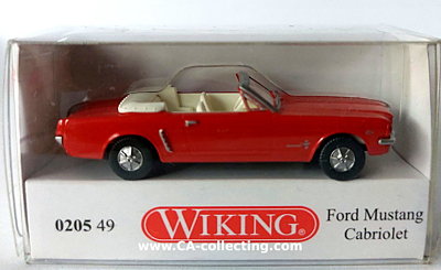 WIKING 020549 - FORD MUSTANG CABRIOLET. In Original...