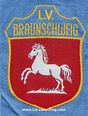 STAHLHELMBUND-ÄRMELABZEICHEN 'L.V. BRAUNSCHWEIG'....