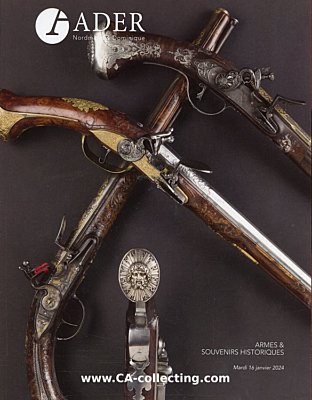 ADER AUKTIONSKATALOG 'Armes & Souvenirs Historiques'....