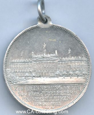 Foto 2 : LEIPZIG. Medaille 1909 zur 500 Jahrfeier der...