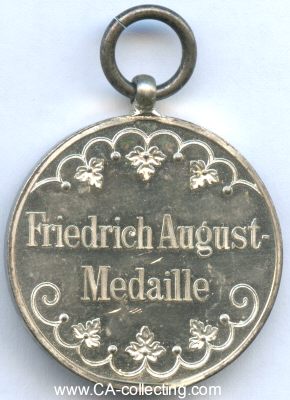Photo 2 : SILBERNE FRIEDRICH AUGUST-MEDAILLE 1905. Bronze...
