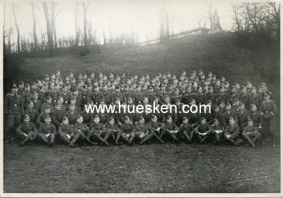 PHOTO 13x18cm: Gruppenaufnahme einer Luftwaffen-Kompanie...