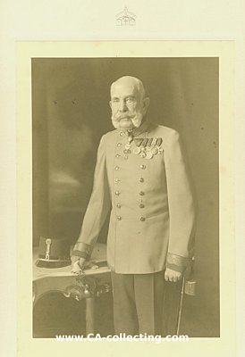 GROSSFORMATIGES GESCHENKPHOTO 'S.M.Kaiser Franz Joseph...