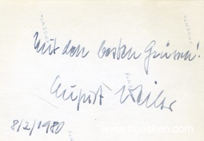 Photo 2 : WEILER, Dr. August. Hauptmann des Heeres,...