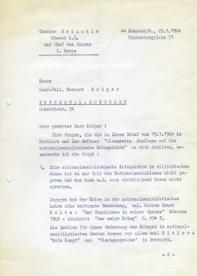Photo 2 : REISCHLE, Günther. Oberst im Generalstab der...