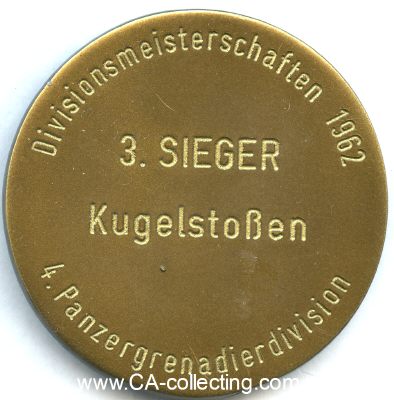 Photo 2 : BUNDESWEHR-SIEGERMEDAILLE 'Divisionsmeisterschaften 1962...