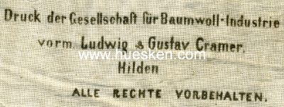 Photo 2 : ROTES KREUZ. Dreiecks-Verbandstuch um 1914 mit Aufdruck...