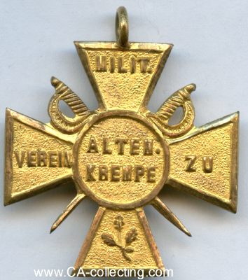 ALTENKREMPE. Kreuz des Militär-Verein Altenkrempe um...