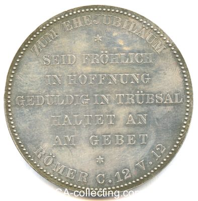 Foto 2 : EHE-JUBILÄUMS-MEDAILLE 1879 FÜR EHEJUBILARE...