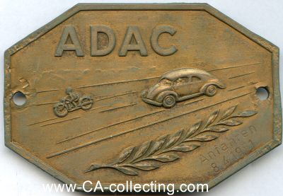 ALLGEMEINER DEUTSCHER AUTOMOBIL CLUB ADAC Plakette 'ADAC...