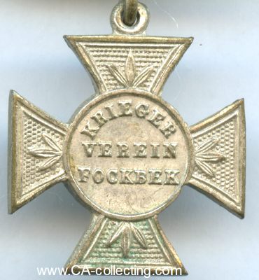 Photo 2 : FOCKBEK. Kreuz des Kriegerverein Fockbek um 1900....