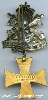 Foto 2 : OSTERATH. Kreuz des Kriegerverein Osterath 1869. Bronze...