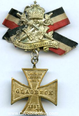 GLADBECK. Kreuz des Landwehr- und Kriegerverein Gladbeck...