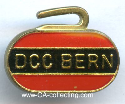 CURLING CLUB (DCC) BERN. Clubabzeichen. Messing lackiert...