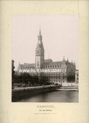 PHOTO 21x16cm aus dem Jahre 1895: Das neue Rathaus. Auf...