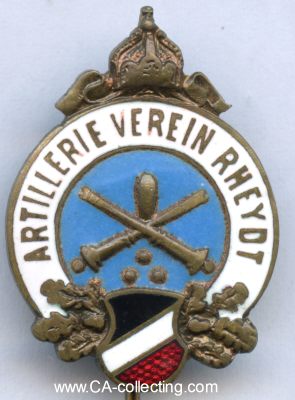 RHEYDT. Abzeichen des Artillerie Verein Rheydt um 1900....