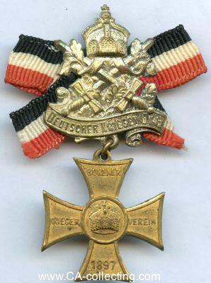 BOREN. Kreuz des Borener Krieger-Verein 1897. Bronze...