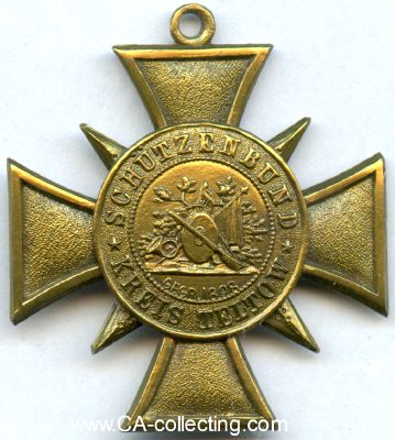TELTOW. Kreuz des Schützenbund Kreis Teltow 1898....
