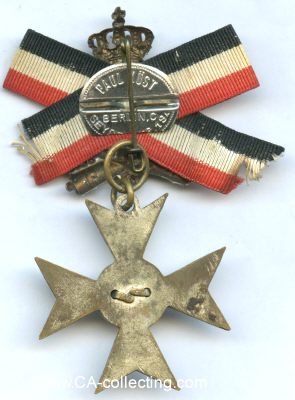 Foto 3 : RIXDORF. Abzeichen des Rixdorfer Kriegerverein mit Kreuz...