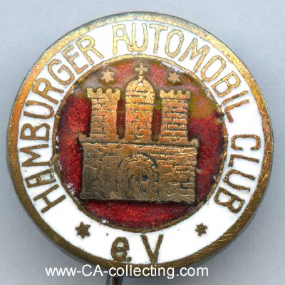 HAMBURGER AUTOMOBIL CLUB. Clubabzeichen 1920/30er-Jahre....