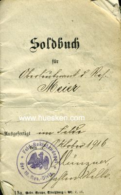Foto 7 : 2 x SOLDBUCH f.d.Leutnant bzw. Oberleutnant Meier a.d....