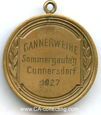 Photo 2 : MEDAILLE Medaille 'Bannerweihe Sommergautag Cunnersdorf...