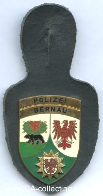 BERNAU. Zugehörigkeitsabzeichen 'Polizei Bernau'....