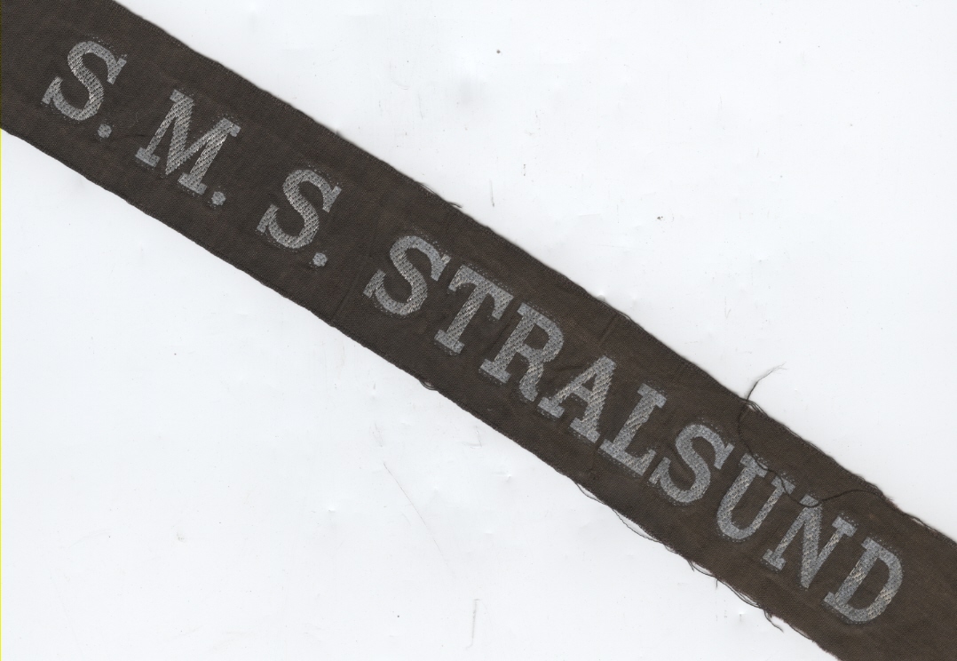MÜTZENBAND 'S.M.S. Stralsund', silberfarben 96cm,...