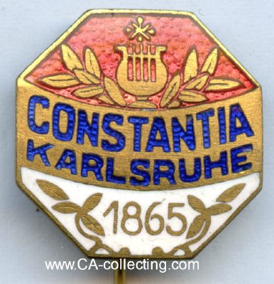 KARLSRUHE. Abzeichen der Constantia Karlsruhe 1865 um...