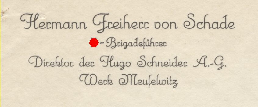 Foto 2 : SCHADE, Hermann Freiherr von. SS-Brigadeführer,...