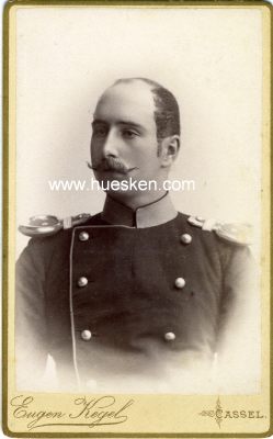 KABINETTPHOTO 10x6,5cm: Brustporträt Ulanen-Offizier...