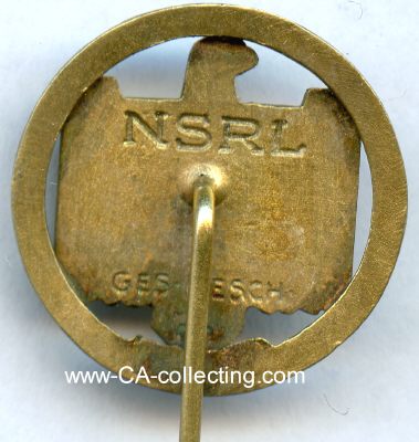 Photo 2 : NSRL-MEISTERSCHAFTSABZEICHEN 1941 GOLD. 800 Silber...