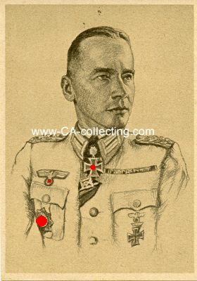 PROF. GRAF-POSTKARTE Generalmajor Georg Postel