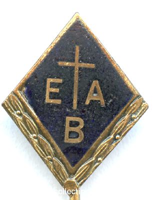 EVANGELISCHER ARBEITER-BUND (EAB). Bronzene Ehrennadel um...