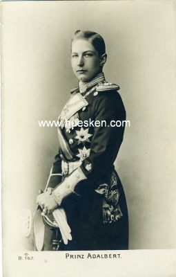 PHOTO-PORTRÄT-POSTKARTE Prinz Adalbert von...