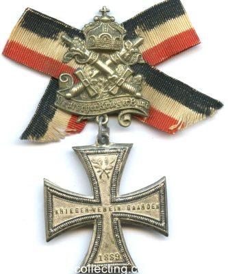 GAARDEN (KIEL). Kreuz des Kriegerverein Gaarden 1889....
