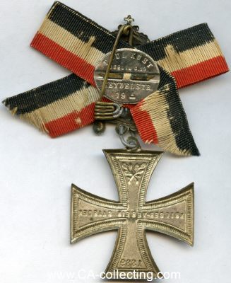 Foto 3 : GAARDEN (KIEL). Kreuz des Kriegerverein Gaarden 1889....