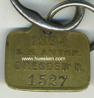 Foto 2 : DRESDEN, Eiserner Schlüssel mit anhängender...
