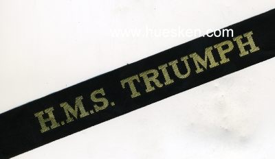 MÜTZENBAND 'H.M.S. Triumph' baumwollfaden 92cm