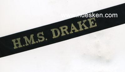MÜTZENBAND 'H.M.S. Drake' baumwollfaden 97cm