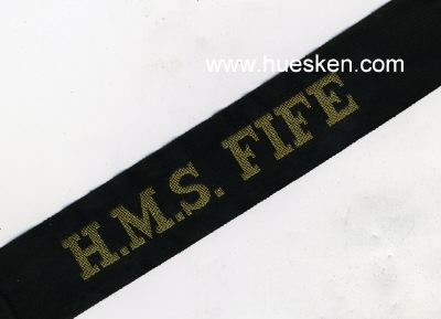 MÜTZENBAND 'H.M.S. Fife', metallfaden 97cm