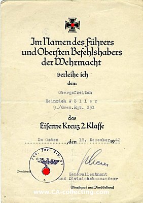 Foto 2 : SCHERER, Theodor. Generalleutnant des Heeres,...