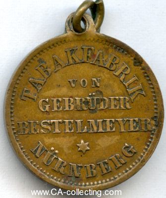 Foto 2 : NÜRNBERG. Medaille der Tabakfabrik Gebrüder...